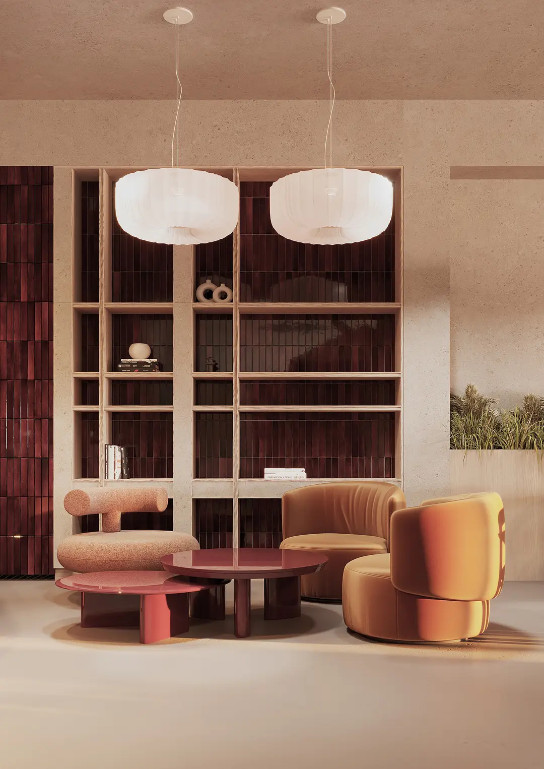 Sitzplätze im Café – Lounge und Sitzecke